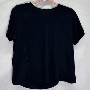 Lululemon UV Protection Running Short Sleeve Shirt W3GG6S Black Size M
